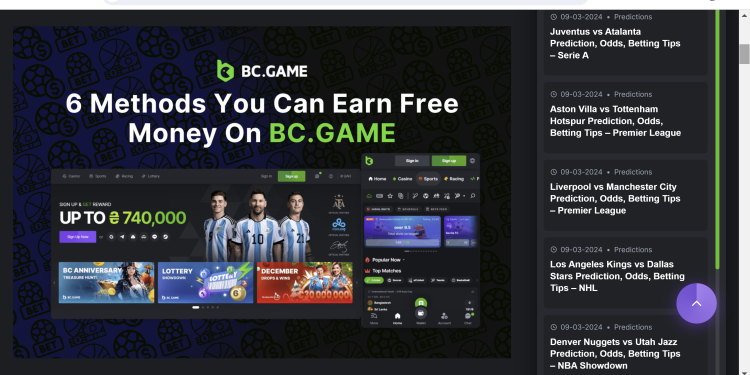 Unlocking Free Money - 6 Ways to Earn on BC.GAME