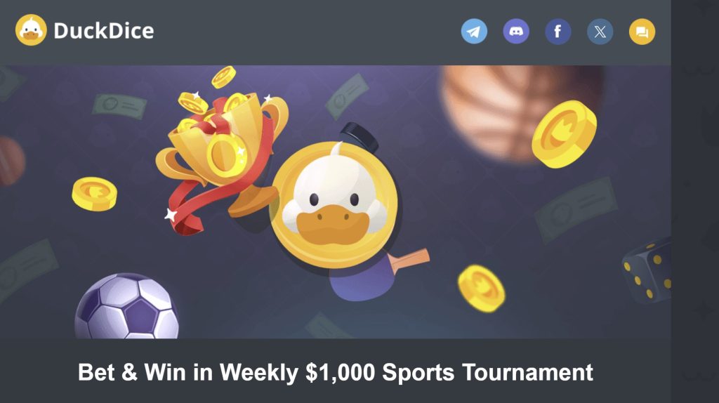 DuckDice Weekly Sports Tournament