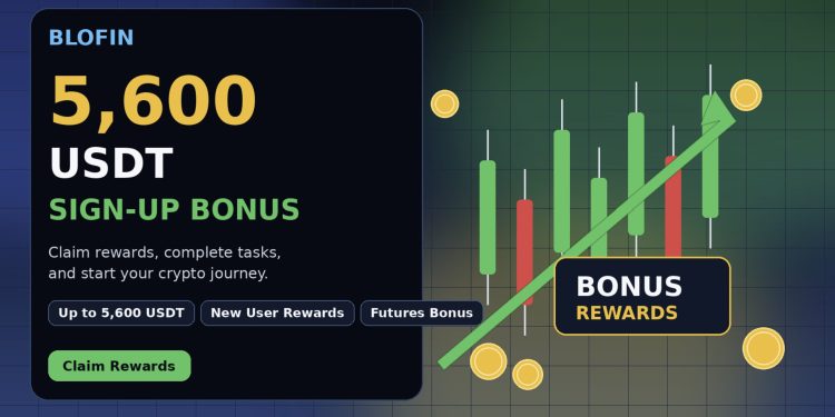 BloFin 5600 USDT Sign-Up No Deposit Bonus